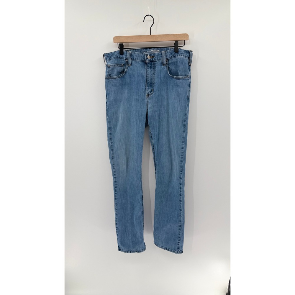 Carhartt Relaxed Fit Jeans 34x34 Light Wash Denim Good Condition - Picture 3 of 9